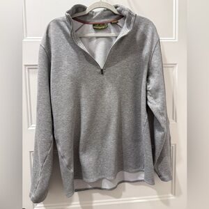 Timberland Quarter Zip Pullover Sweatshirt Gray Size L